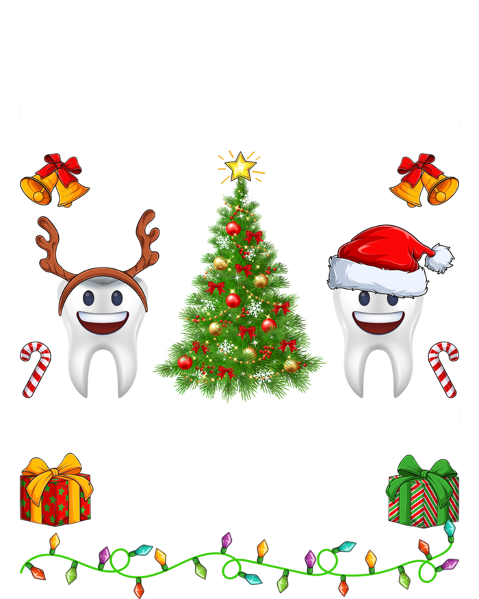 Funny All I Want For Christmas Is My Two Front Teeth Xmas Cool Gift Women's T-Shirt