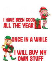 Funny Christmas Dear Santa I Will Buy My Own Stuff Funny Gift Full Zip Hoodie