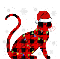 Christmas Plaid Cat Holiday Cute T-Shirt