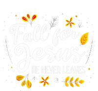 Fall For Jesus He Never Leaves Shirt Christian Lover Gift Ladies PosiCharge Competitor Racerback Tank