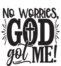 No Worries, GodGot Me African American Christian Kids T-Shirt