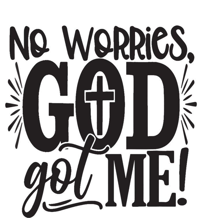 No Worries, GodGot Me African American Christian Kids T-Shirt