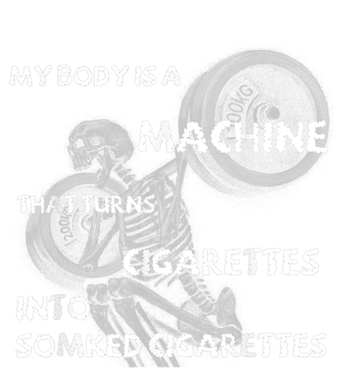 My Body Is A Machine That Turns Cigarettes Into Smoked Cigar PosiCharge RacerMesh Polo