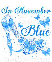 In November We Wear Blue Diabetes Awareness Cute Butterfly T-Shirt