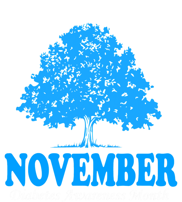 In November We Wear Blue Pumpkins Fall Diabetes Awareness T-Shirt