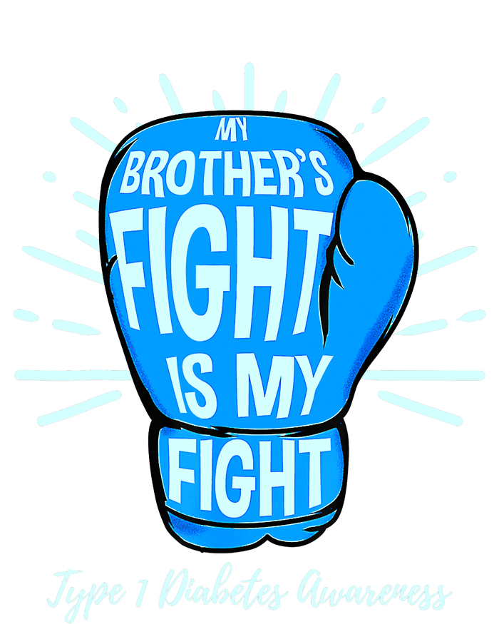 His Fight Is My Fight T1D Brothers Type 1 Diabetes Awareness Ladies Long Sleeve Shirt