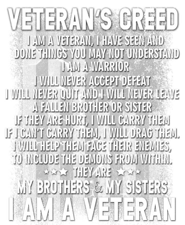 Veteran's Creed I'm A Veteran V-Neck T-Shirt