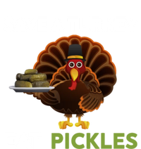 Funny Save A Turkey Eat Pickles Funny Thanksgiving T-Shirt