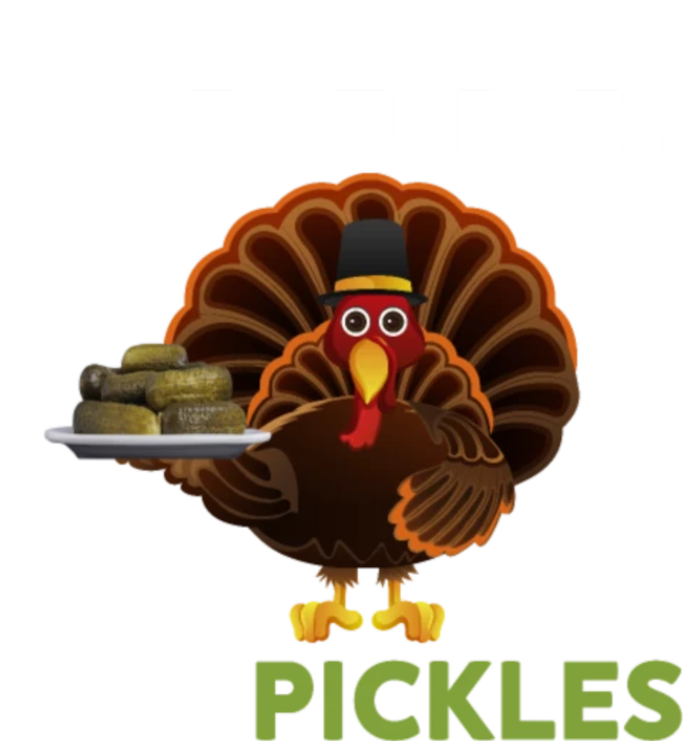 Funny Save A Turkey Eat Pickles Funny Thanksgiving T-Shirt