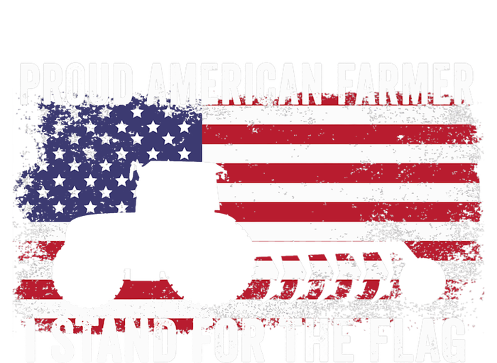 Proud American Farmer I Stand For The Flag Patriotic USA Premium T-Shirt