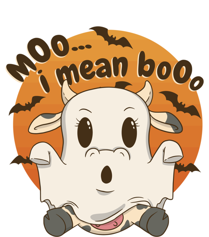 Moo I Mean Boo Meaningful Gift Funny Halloween Cool Gift T-Shirt