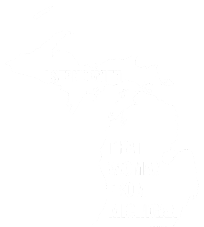 I Stand With That Woman From Michigan Tie-Dye Long Sleeve Shirt