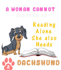 A Woman Cannot Reading Alone She Also Needs A Dachshund PosiCharge RacerMesh Polo