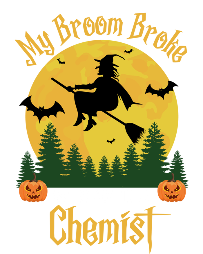 My Broom Broke So Now I Am A Chemist Gift Funny Witch Halloween Gift Short Acrylic Beanie