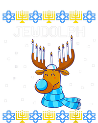 Jewdolph Ugly Hanukkah Sweater Reindeerorah Chanukah Toddler Sweatshirt