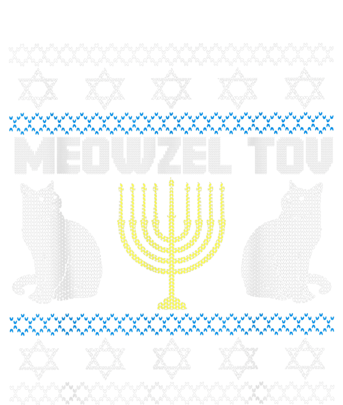 Meowzel Tov Cat Hanukkah Ugly Sweater Gifts For Cat Lovers City Backpack