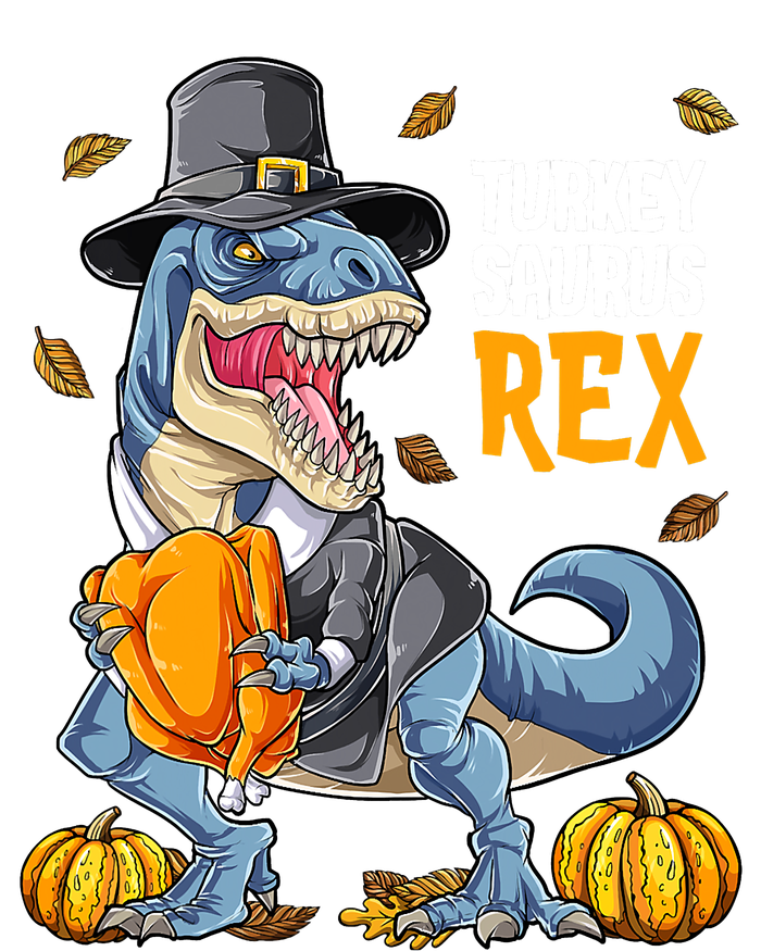 Dinosaur Thanksgiving Boys Turkey Saurus T Rex Pilgrim T-Shirt