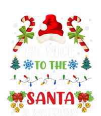 Nurse Christmas Be Nice To The Nurse Santa Is Watching Premium T-Shirt