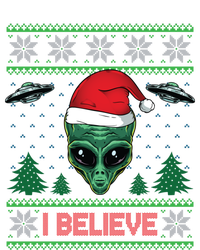 Believe Alien Ufo Funny Christmas Alien Head Graphic Ugly Gift Sweatshirt