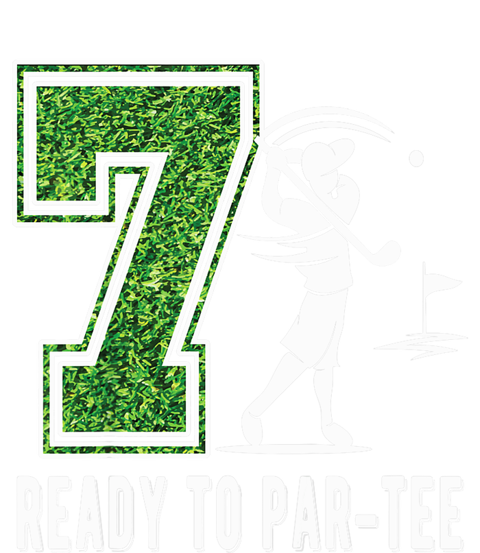 7th Birthday Golfer Seven Year Old Golf Player Tall T-Shirt