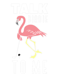 Flamingo Playing Golf Talk Birdie To Me Golfing Funny Golfer Sustainable Beanie