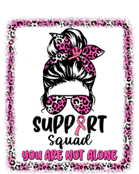 Support Squad Messy Bun Pink Warrior Breast Cancer Awareness Gift Doggie Tank