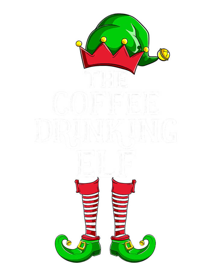 Coffee Drinking Elf Family Matching Group Christmas T-Shirt