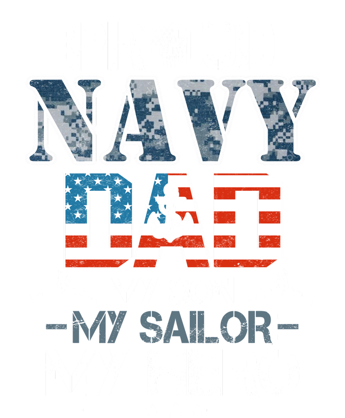 Proud Navy Father Dad My Son My Sailor My Hero Women's Perfect Tri Tunic Long Sleeve Shirt