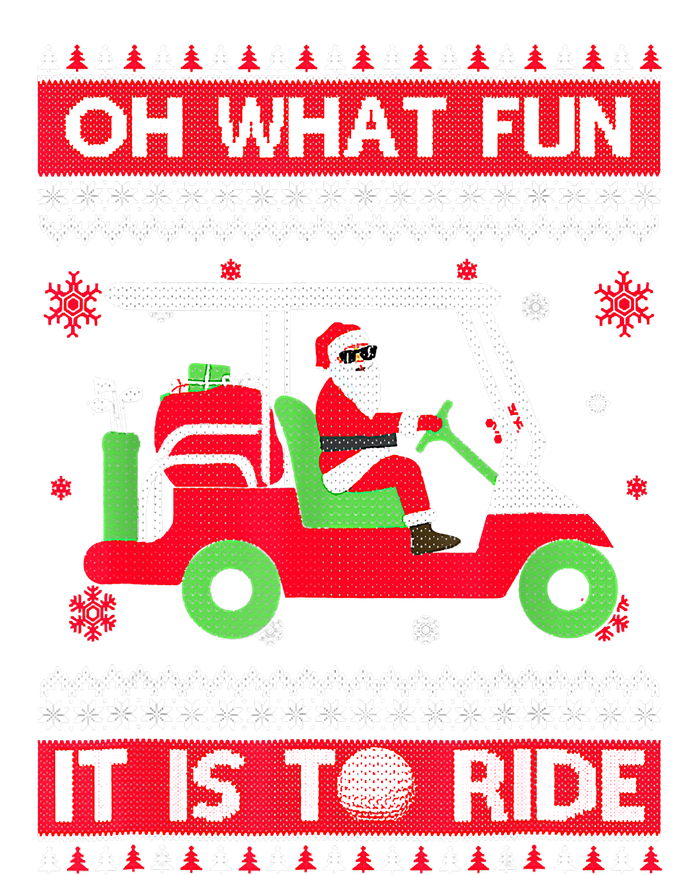 Oh What Fun It Is To Ride Golf Car Ugly Christmas Sweater Toddler Sweatshirt