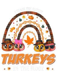 I Teach The Cutest Turkey In The Flock Rainbow Thanksgiving PosiCharge Competitor Tank