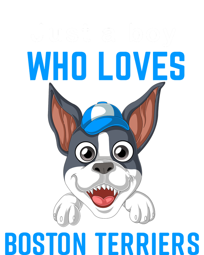 Just A Boy Who Loves Boston Terriers Toddler Hoodie