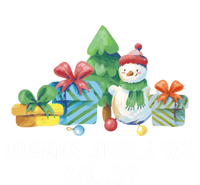 Wanna Jingle My Balls Christmas Adult Humor Xmas Gift Pom Pom 12in Knit Beanie