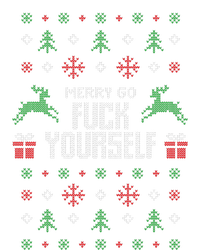 Merry Go Fuck Yourself Ugly Christmas Drawstring Bag