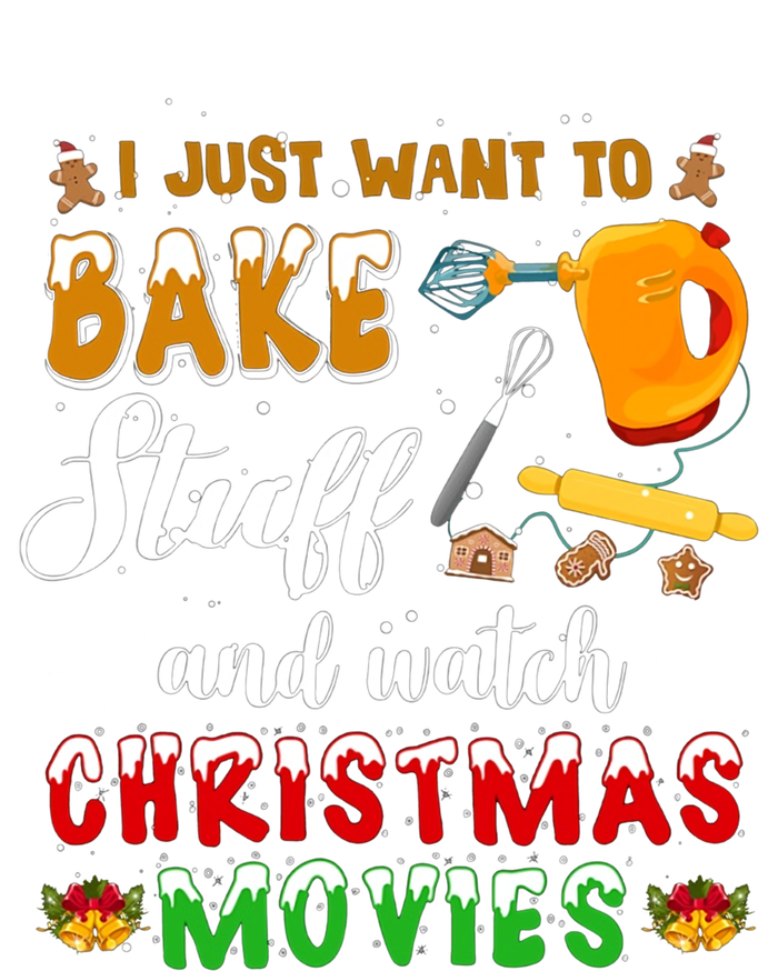 Bake Stuff And Watch Christmas Movies Funny Xmas Hobby Funny Gift Doggie Tank