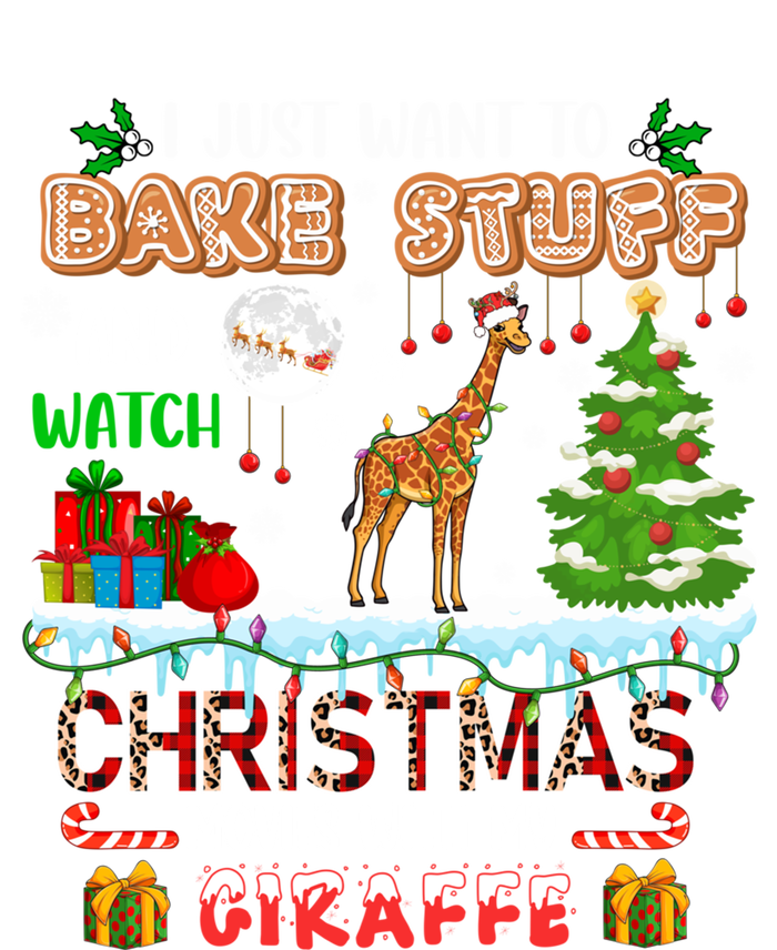 Bake Stuff And Watch Xmas Movies With My Giraffe Santa Lover Gift Tote Bag