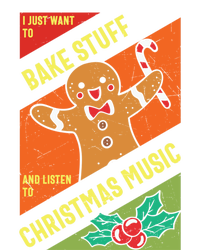 Bake Stuff Listen To Christmas Music Xmas Tee Funny Humor Gift T-Shirt