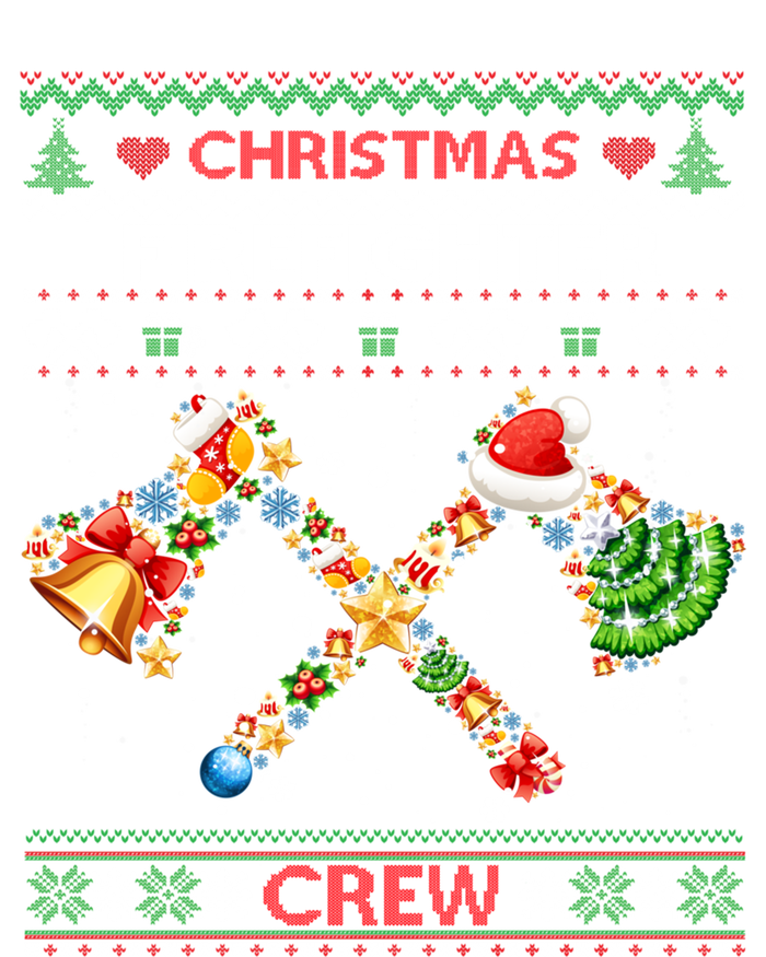 Christmas Firefighter Crew Ugly Sweater Fire Fighter Holiday Gift Pom Pom 12in Knit Beanie