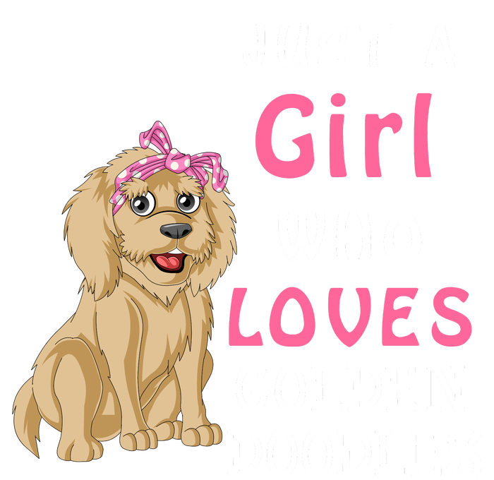 Just A Girl Who Loves Goldendoodles Dry Zone Grid Polo