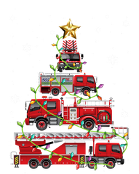 Funny Firefighter Fire Truck Christmas Tree Xmas Funny Gift T-Shirt