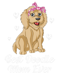 Best Doodle Mom Ever Pom Pom 12in Knit Beanie