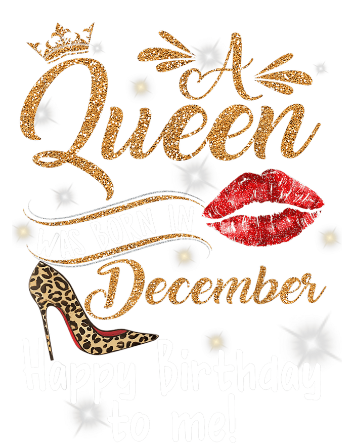 A Queen Was Born In December Happy Birthday To Me Leopard T-Shirt