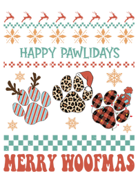 Happy Pawlidays Merry Woofmas Leopard Red Buffalo Plaid Xmas Gift Full Zip Hoodie