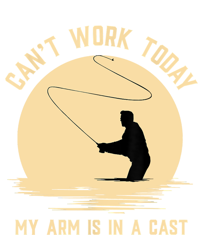 Funny Can't Work Today My Arm Is In A Cast Shirt Funny Fly Fishing Meme Shirt Mousepad