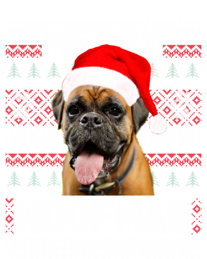 Merry Woofmas Cute Boxer With Santa Hat Dog Fans Cool Gift Softstyle Adult Sport Polo