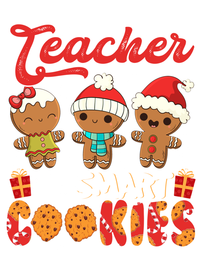 Teacher Of Smart Cookie Christmas Santa Gingerbread Cookie Funny Gift Pom Pom 12in Knit Beanie