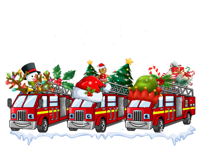 Reindeer Santa Fire Engines Firefighters Xmas Boys Gift Tall Long Sleeve T-Shirt