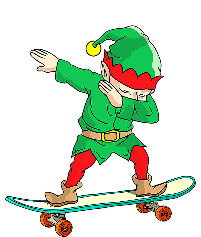 Dabbing Elf Claus Christmas Tree Lights Boys Dab Xmas T-Shirt