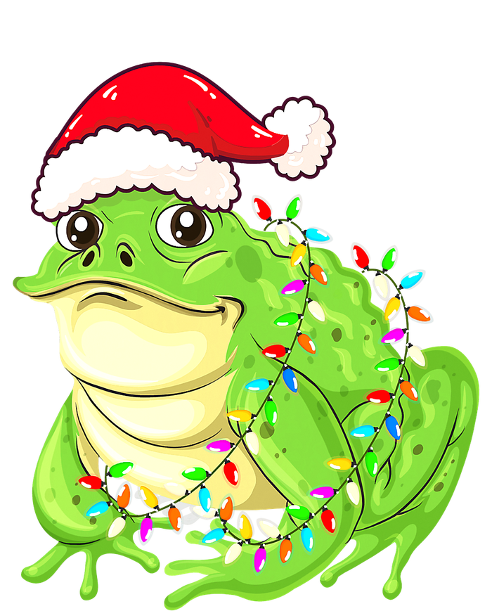 Merry Christmas Frog Santa Hat Lights Xmas Daily Commute Backpack