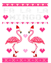 Fa la la Mingo Cute Pink Flamingo Santa Hat Merry Christmas T-Shirt