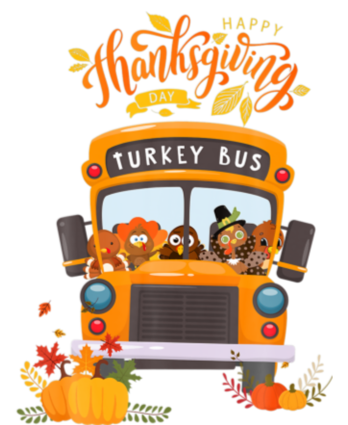 Happy Thanksgiving Day Turkey School Bus Driver Gifts T-Shirt